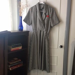 Vintage Checkered dress Size 8-10